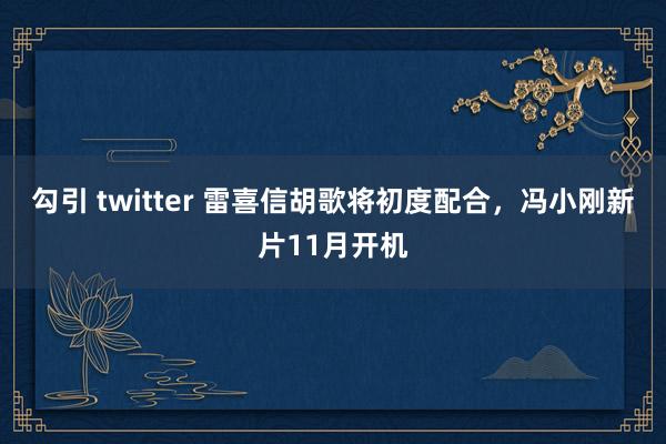 勾引 twitter 雷喜信胡歌将初度配合，冯小刚新片11月开机